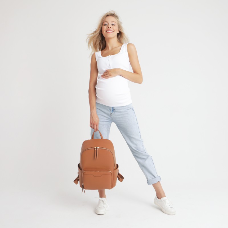 joissy-moon-plecak-do-wozka-dla-mamy-camel-na-modelce