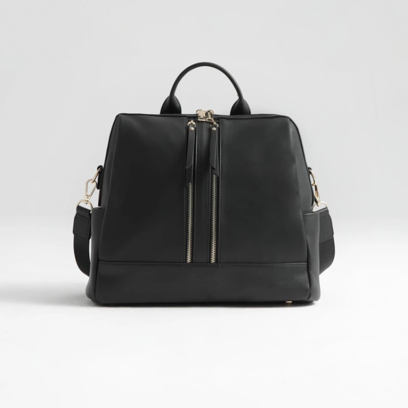 joissy-mini-torba-plecak-do-wozka-dla-mamy-black-czarny-przod