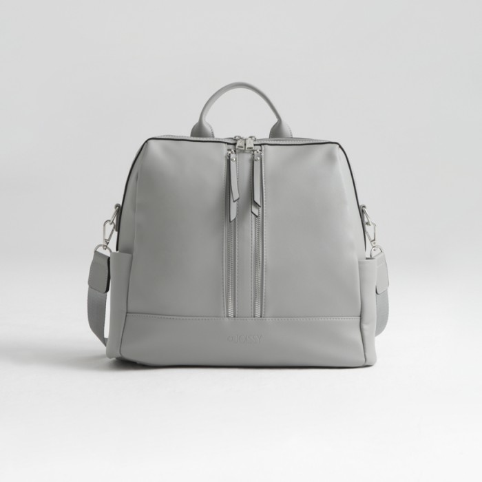 joissy-mini-torba-plecak-do-wozka-dla-mamy-cool-grey-jasnoszary-przod