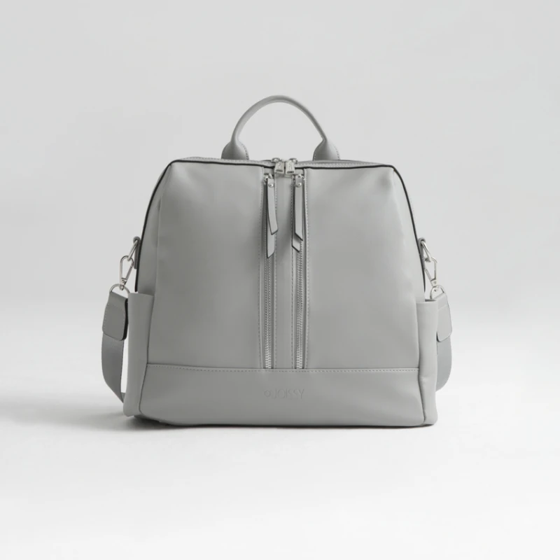 joissy-mini-torba-plecak-do-wozka-dla-mamy-cool-grey-jasnoszary-przod