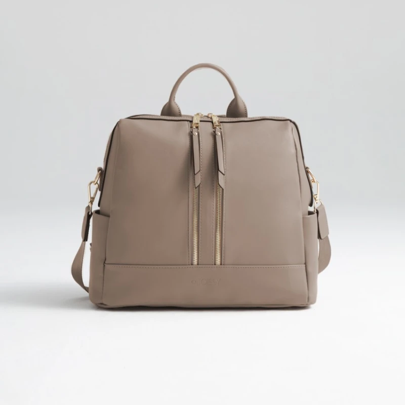 joissy-mini-torba-plecak-do-wozka-dla-mamy-beżowy-sand-zaczepy-do-wozka