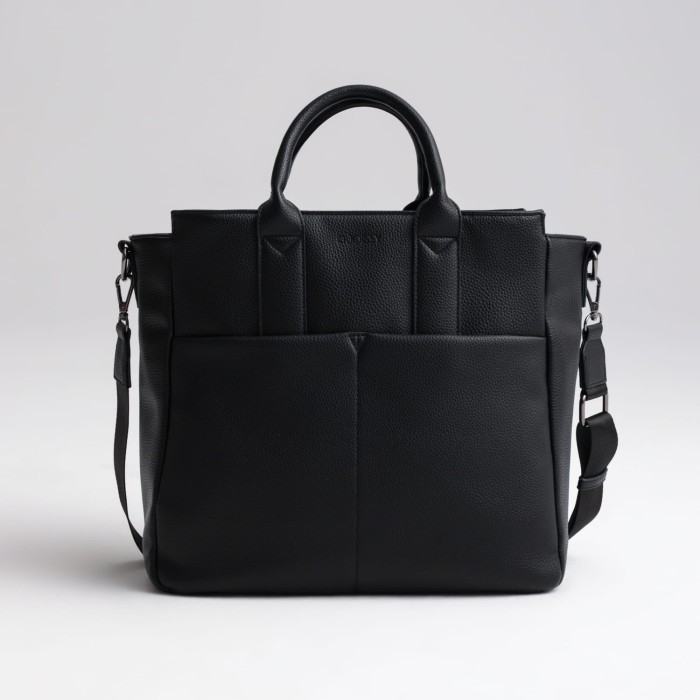 joissy-torba-dla-mamy-torba-do-wózka-gina-black-gun-metal-przód.jpg