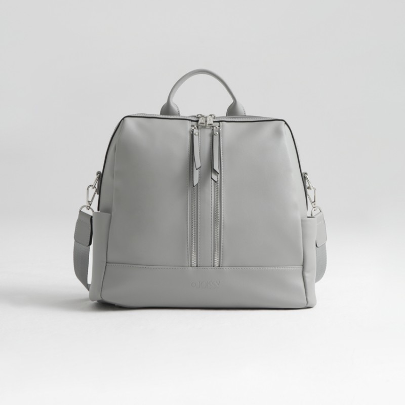 joissy-mini-torba-plecak-do-wozka-dla-mamy-cool-grey-jasnoszary-przod